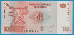 CONGO DRC 10 FRANCS 30.06.2003 #  H7596817L  P# 93 - República Democrática Del Congo & Zaire