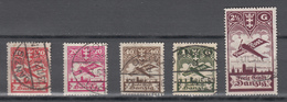 Danzig 1924,5W,Mi202-05,flugpostmarken,gestempelt(D2599) - Dantzig