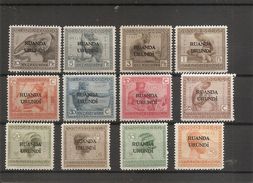 Ruanda-Urundi ( 50/61 X -MH) - Unused Stamps