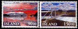 Iceland #766-767  (michel  782-783)  Mint NH  Set Of Bridges  From 1993 - Unused Stamps