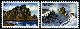 Iceland #728+ 737  (michel 740-741)  Mint NH  Set Of Mountains  From 1991 - Unused Stamps