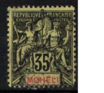 MOHELI       N°  YVERT      9     ( 1 )        OBLITERE       ( O   2/37  ) - Used Stamps