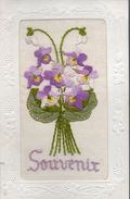 CARTE BRODE....SOUVENIR - Embroidered