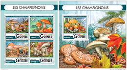 GUINEA REP. 2016 ** Mushrooms Pilze Champignons M/S+S/S - OFFICIAL ISSUE - A1644 - Champignons