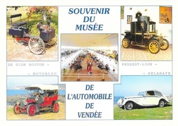 Souvenir Du Musée De L'Automobile De Vendée, Multivues: Delahaye, Phaeton, De Dion Bouton...  - Carte Non Circulée - Toerisme