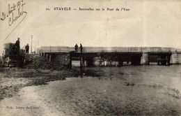 BELGIQUE STAVELE CENTINELLES SUR LE PONT DE L'YSER - Alveringem