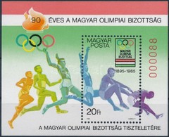 ** 1985 90 éves A Magyar Olimpiai Bizottság Ajándék Blokk (26.000) / Mi Block 175 Present Of The Post - Sonstige & Ohne Zuordnung