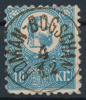 O 1871 Kőnyomat 10kr ,,ROMAN-BOGSCHAN' Rövid Alsó Sarokfog - Sonstige & Ohne Zuordnung