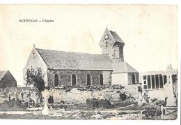 CPA..   OCTEVILLE..L'EGLISE...JARDINIER....1914...BE   SCAN. - Octeville