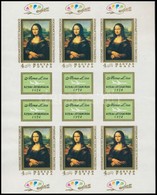 ** 1974 Mona Lisa Vágott Kisív (30.000) (ujjlenyomat / Finger Print) - Altri & Non Classificati