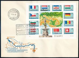 1977 Duna-Majna-Rajna Vágott Blokk FDC-n (25.000) - Altri & Non Classificati