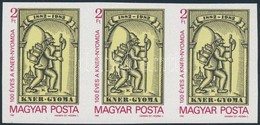 ** 1982 100 éves A Kner Nyomda Vágott Hármascsík (3.600) - Altri & Non Classificati