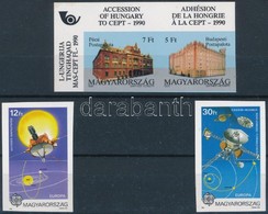 ** 1991 Magyarország Csatlakozása Az Europa CEPT-hez ívsarki Pár + Európa Az űrben Vágott Sor (12.000) - Sonstige & Ohne Zuordnung