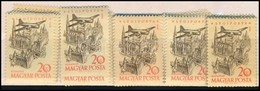 ** 1958 Repülő (VI.) 5 Db Sor (10.000) - Altri & Non Classificati