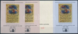 ** 1999/38 Hunphilex 2000 4 Klf Emlékív, Ebből Kettő Azonos Sorszámmal (17.000) - Altri & Non Classificati