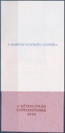 ** 1998/26 Népviselet Emlékív 'A Mabéosz Elnökség Ajándéka' + A Felülnyomat Próbanyomata (12.000) - Sonstige & Ohne Zuordnung