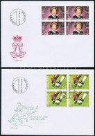 Liechtenstein 5 Klf FDC Négyestömbökkel - Sonstige & Ohne Zuordnung