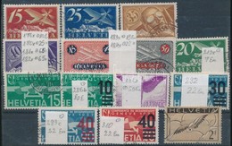 O Svájc 1923-1937 14 Klf Repülő Bélyeg (~Mi EUR 630,-) - Sonstige & Ohne Zuordnung