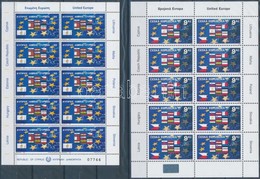 ** 2004 Egyesült Európa 7 Klf Kisív + 2 Db Europa: Vakáció Kisív, 2 Db A/4 Berakólapon Dossziéban - Altri & Non Classificati