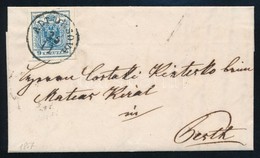 1857 9kr Levélen ,,ALT-ORSOVA' - ,,PESTH' - Altri & Non Classificati