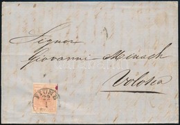 1858 3kr Levélen ,,FIUME' - VOLOSCA' - Altri & Non Classificati