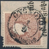 1858 10kr II. Centrált ,,GYÖNGYÖS' Certificate: Babor - Altri & Non Classificati