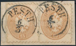 1864 2 X 15kr 'PESTH' - Altri & Non Classificati