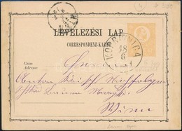 1872 2kr Díjjegyes Levelezőlap / PS-card 'KOPRIVNICA' Vakbetét A Bélyegzésben (Gudlin 300 P) - Sonstige & Ohne Zuordnung