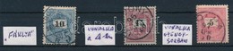 O 1889 3 Db Feketeszámú Krajcáros Klf Vésésjavítással / 3 Stamps With Retouches - Autres & Non Classés