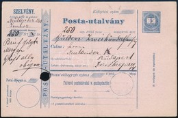 ~1874 5kr Postautalvány Vízjellel - Autres & Non Classés