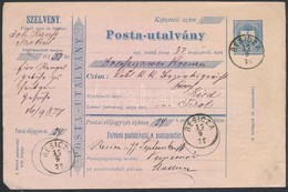 1877 5kr Díjjegyes Postautalvány 'RESICZA' (hajtott) - Autres & Non Classés