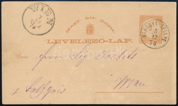 1878 2kr Díjjegyes Levelezőlap 'BARANYA-SELLYE' - Wien - Autres & Non Classés