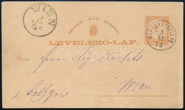 1878 2kr Díjjegyes Levelezőlap 'BARANYA-SELLYE' - Wien - Altri & Non Classificati