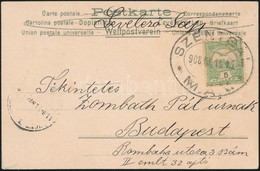 1908 Levelezőlap Turul 5f Bérmentesítéssel 'SZENTGÁL / M.Á.V.' Ellipszis Bélyegzéssel - Sonstige & Ohne Zuordnung
