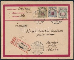 1920 Ajánlott Tarifahelyes Levél Megszállási Bélyegekkel 'PÉCS' - Ókér - Other & Unclassified