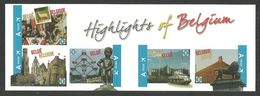 BELGIUM 2011 HIGHLIGHTS TOURISM ART ATOMIUM WATERLOO MILITARY MANNEKIN PIS BOOKLET MNH - Unused Stamps