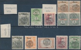 (*) Nagyvárad 1919 10 Db Bélyeg Tévnyomatokkal / 10 Stamps With Plate Varieties. Signed: Bodor - Sonstige & Ohne Zuordnung