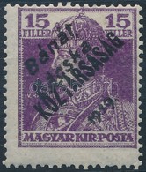* Bánát-Bácska 1919 Károly/Köztársaság 15f Garancia Nélkül (**10.000) - Other & Unclassified