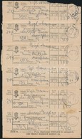 1921 6 Db összefüggő Postai Feladóvevény 'NAGY MARTON' (Burgenland) - Andere & Zonder Classificatie