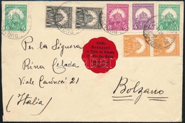 1930 Levél 8 Bélyeges Pengő-fillér Bérmentesítéssel, Szép Látványos Darab! / Cover With 8 Stamps Franking 'BUDAPEST' - B - Altri & Non Classificati