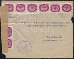 1946 (15. Díjszabás) Távolsági Levél Milliós 8 X 5mP Bérmentesítéssel Bécsbe Küldve / 8 X Mi 901 On Cover To Wien - Other & Unclassified