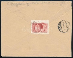 1955 Munka 60f 4 Foglyukkal Magasabbra Fogazva Futott Levélen / Mi 1433 With Perforation Error On Cover - Sonstige & Ohne Zuordnung