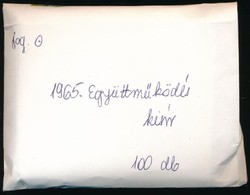 O 1965 100 Db Együttműködés Blokk Eredeti Postai Csomagolásban (30.000) - Altri & Non Classificati