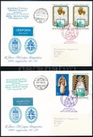 1991 II. János Pál Pápa Látogatása 4 Db Légiposta FDC Helikopterrel Továbbítva - Sonstige & Ohne Zuordnung