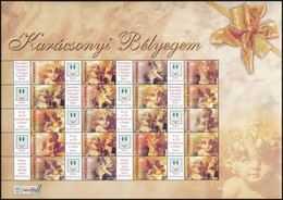 ** 2004 Karácsonyi Bélyegem (I.) - Angyalkák Promóciós Teljes ív Sorszám Nélkül (11.000) - Sonstige & Ohne Zuordnung