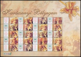 ** 2004 Karácsonyi Bélyegem (I.) - Angyalkák Promóciós Teljes ív Sorszám Nélkül (11.000) - Sonstige & Ohne Zuordnung