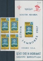 ** 1967 Cserkész Világtalálkozó, Idaho Vágott 4-es Tömb Mi 122 B + Blokk 10 B - Sonstige & Ohne Zuordnung