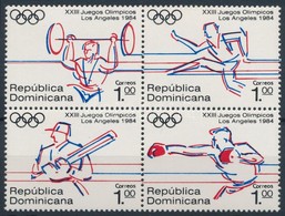 ** 1984 Nyári Olimpia, Los Angeles 4-es Tömb Mi 1427-1430 - Altri & Non Classificati