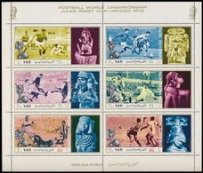 ** 1970 Labdarúgó VB, Mexikó Kisív Mi 1160-1165 - Altri & Non Classificati