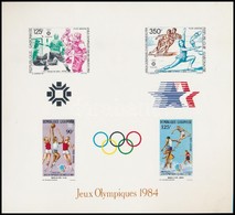 ** 1984 Olimpiai érmesek De Lux Blokk - Altri & Non Classificati